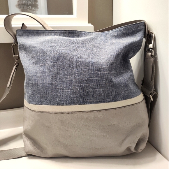 GUC Fossil Maya Hobo Shoulder Satchel Crossbody Hybrid Bag, LG - Picture 1 of 16